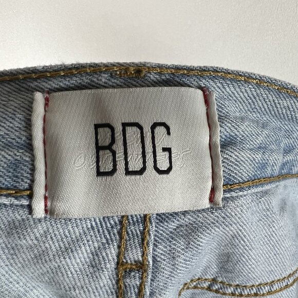BDG Urban Outfitters Jeans Womens‎ Size 33 Blue Denim High Rise Baggy Light Wash - Picture 7 of 9